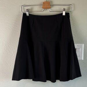 INC International Concepts Black A-Line Flared Skirt